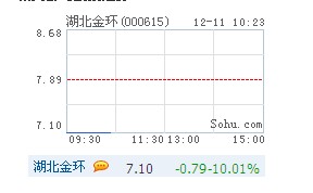 湖北金环终止重大资产重组 股价一字跌停